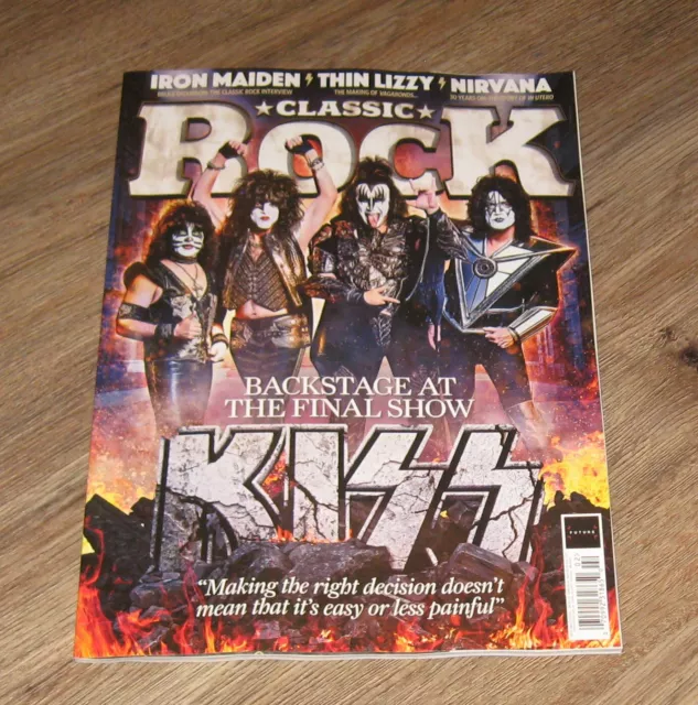 Classic Rock 2024 magazine Gene Simmons KISS Backstage At The Final Show