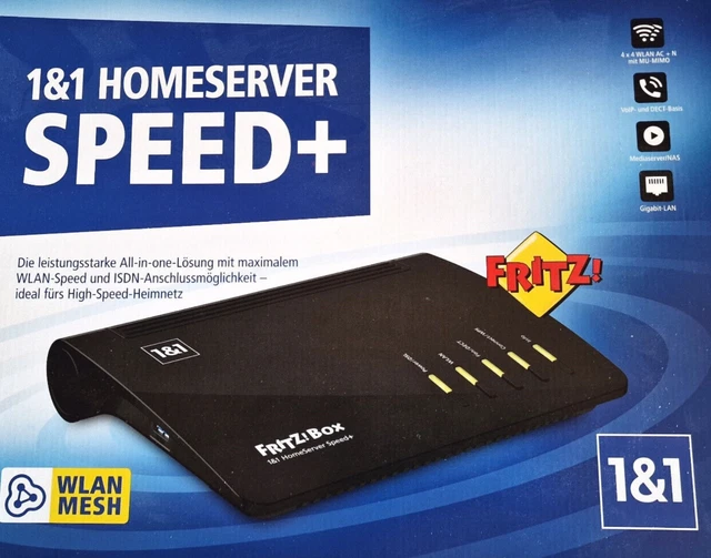 AVM FRITZ!BOX 7590 1&1 HomeServer Speed+ Modem-Router 20002808 FRITZBox ...