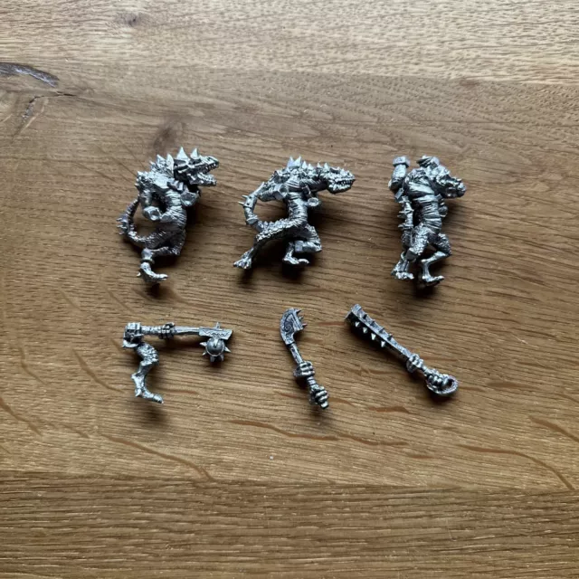 Warhammer Fantasy - Echsenmenschen / Lizardmen - 3x Kroxigor - Metall OOP