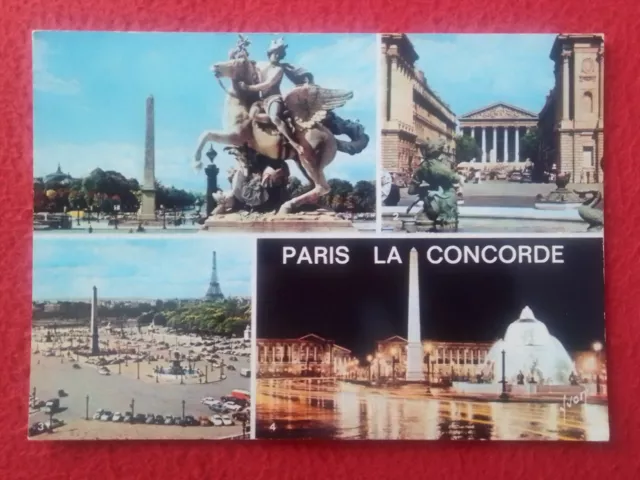 Postal Carte Postale Francia France Paris Place La Concorde Le Mercure De Coysev