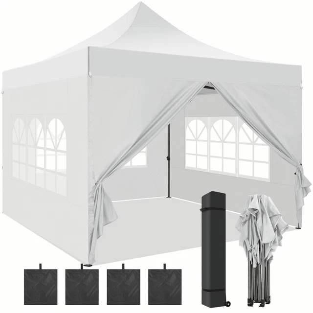 Pavillon 3x3m Wasserdicht Partyzelt Gartenzelt UV Faltpavillon Popup faltbar NEU