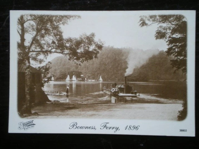 Postcard Cumbria Bowness Ferry 1896