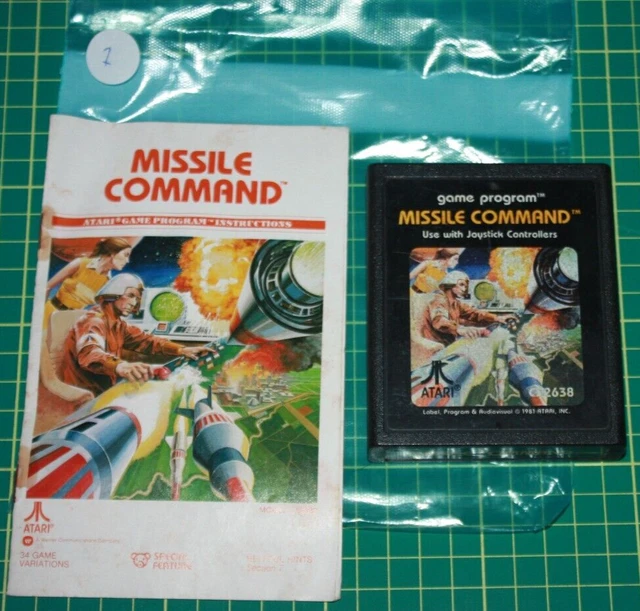 ATARI 2600 GAME Cart and Manual: Missile Command #1 $14.99 - PicClick CA