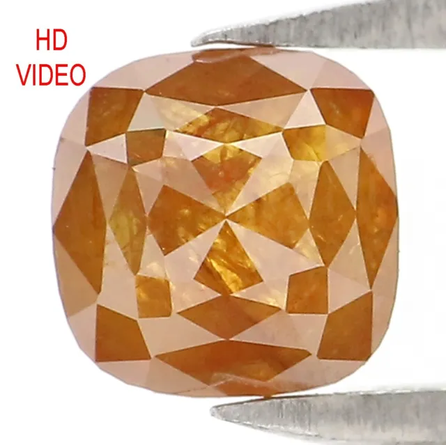 0.65 CT Natural Loose Cushion Shape Diamond 5.00 MM Brown Color Diamond NQ2215