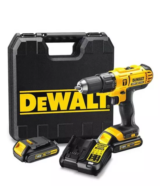 TALADRO PERCUTOR DEWALT DCD776D2 – XR 18 V 42Nm 2 BAT. 2,0 Ah CON MALETÍN