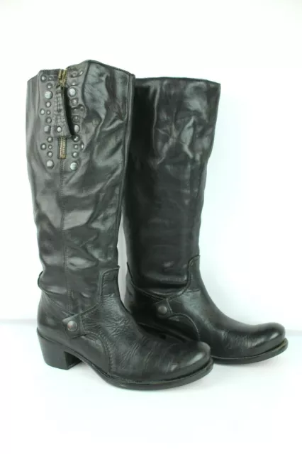 Bottes Ikks tout cuir noir T 38 / UK 5 TRES BON ETAT