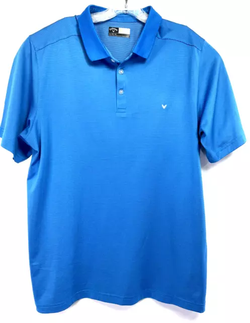 Callaway Opti-Dri Mens Sz XL Blue Golf Polo Shirt (H9) NW/OTs