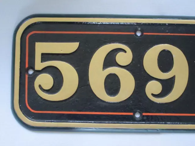 Original Great Western Railway Cast Iron Number Plate Steam Locomotive 5695 2