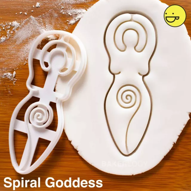 Spiral Goddess cookie cutter | neopagan woman deity wicca Wiccan pagan feminity