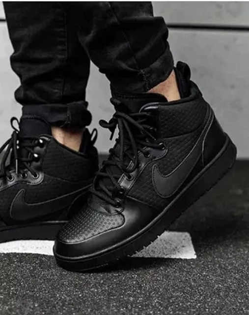 Nike Court Borough Mid Winter - Black - UK 8 - Brand New - in Box