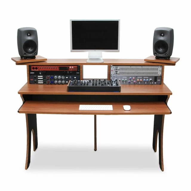 TROJAN MUSIC STUDIO Work Desk With Swivel Monitor Mounts £150.00