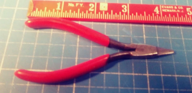 Vintage UTICA Needle Nose Pliers #23-5 - 4-1/2" - MODIFIED Narrowed Jaws