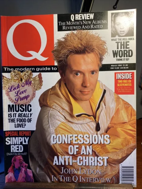 Q Magazine - No.66  March 1992 - John Lydon, Simply Red, Madness, Ray Charles