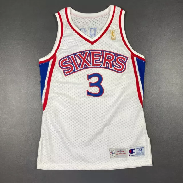 NWT Authentic 1997-1998 / 97-98 Champion Philadelphia 76ers Sixers Allen  Iverson Away - Black / Red / White - Jersey size 48 for Sale in Queens, NY  - OfferUp
