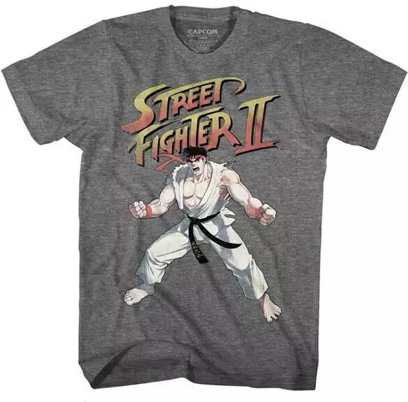 Street Fighter Capcom Video Gioco Angry Ryu Pronta Da Fight Uomo T Shirt