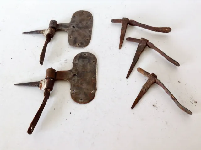 antike Türbänder Scharniere Türangeln Türbeschläge, Eisen geschmiedet