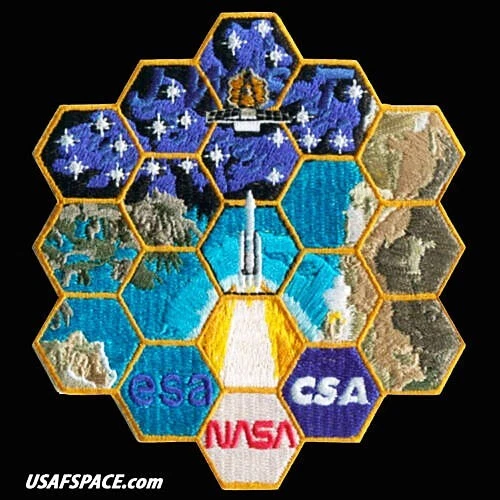 Authentic JAMES WEBB SPACE TELESCOPE -Tim Gagnon- JWST-AB Emblem- NASA ESA PATCH