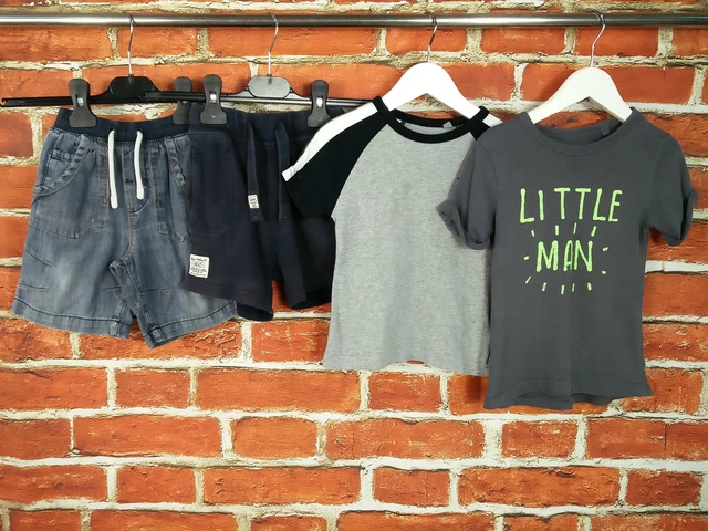 Baby Boy Bundle Age 12-18 Months 100% Next Top T-Shirt Shorts Casual Kids 86Cm