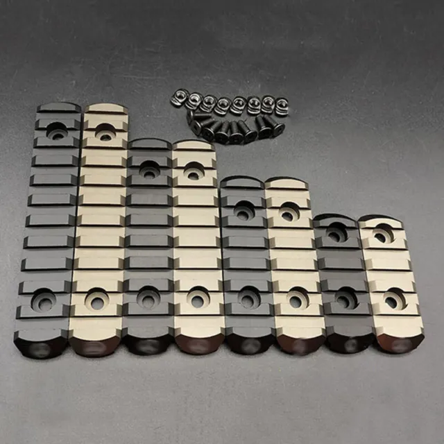 Black/Tan/ Aluminum 5 7 9 11Slot Picatinny/Weaver Rail Section Fit M-Lock keymod