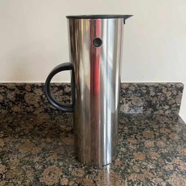 Jarra de aspiradora de acero inoxidable STELTON EM77 1L | con tapa atornilladora y tapón basculante 2