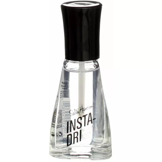 5 Pack Sally Hansen Insta-Dri Nail Polish Liquid, Clearly Quick, 0.31 fl oz