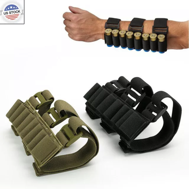 Tactical Nylon Shotgun Shell Holder Buttstock 12 Gauge 8 Rounds Ammo Holders