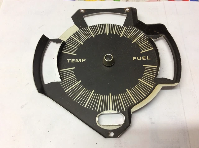 1968 1969 1970 AMC AMX JAVELIN  Temp Fuel Gauge Faceplate w/ center piece oem
