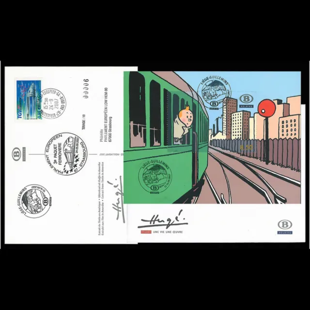 TIN07-SNCB-C2 : 2007 SNCB - CM "Chemin de Fer - Tintin" PJ Liège-Guillemins