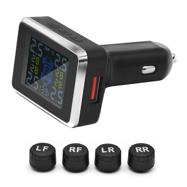 Auto TPMS Reifendrucküberwachungssystem Temperaturalarm mit / externen Sensoren