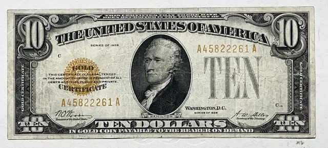 USA - Gold Certificate - $10 - Ten Dollars 1928 - Fr-2400 - Very Fine