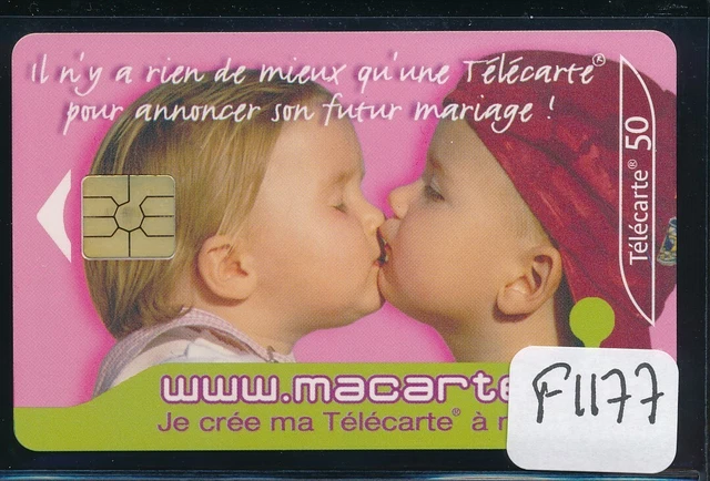 Scheda Telefonica Pubblico F1177 Ma Carte.com Futuro Mariage 50U 10/01 GEM2