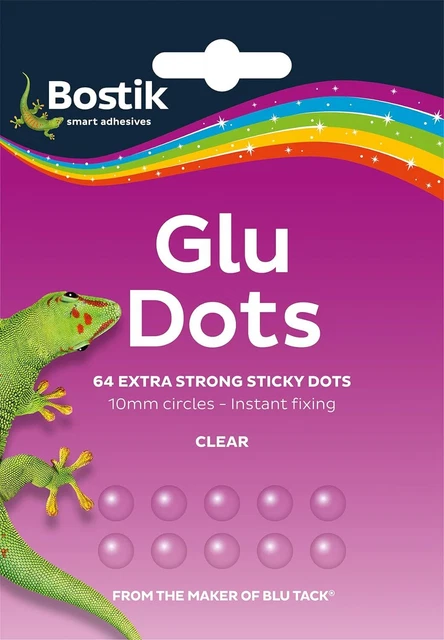 Extra starke Glu Dots - extra starke, doppelseitige Klebepunkte, für sofortiges Fixin