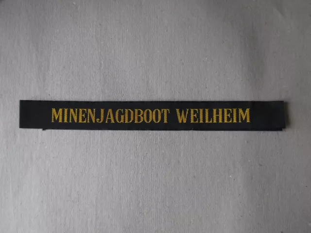 MINENJAGDBOOT WEILHEIM - (German Bundesmarine Navy) - Cap Tally