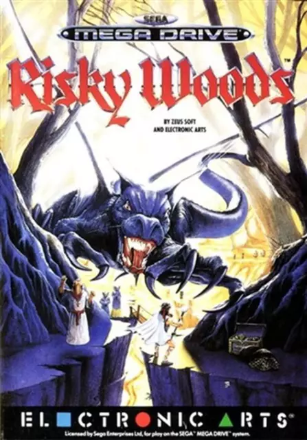 Risky Woods - Sega Mega Drive Action Adventure Strategie Videospiel verpackt