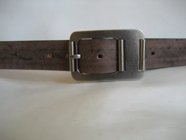 Mens 38Mm Brown Stonewashed Leather Belt