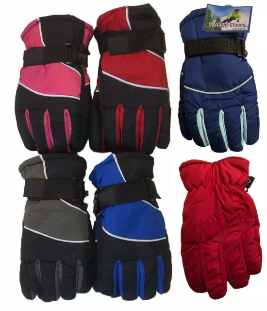 Outdoor Sports Winter Ski Thermal Insulation Kids Children Waterproof Gloves