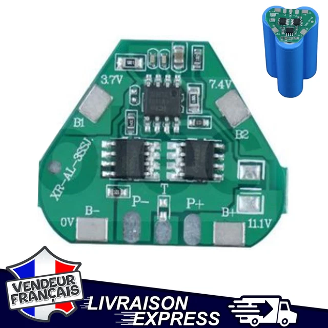 Carte De Protection BMS 3S 5A Pour Batterie Li-ion 18650 - Tension 11.1V, Neuf Sous Blister