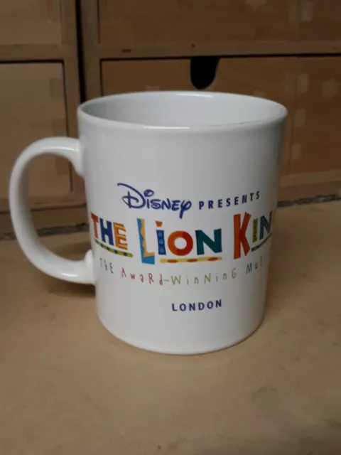 The Lion King Mug Cup London West End Musical Disney Made in England White