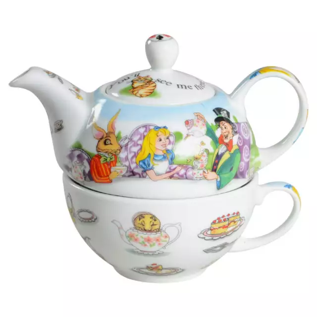 Cardew Design Alice in Wonderland's Cafe Individual Teapot & Cup 10330191