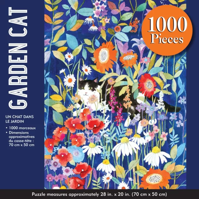 Peter Pauper Press Garden Cat 1000 piece jigsaw puzzle