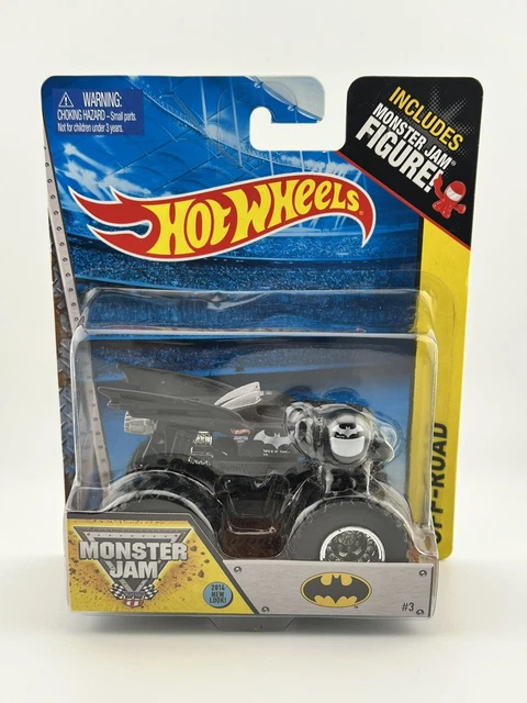 Hot Wheels Monster Jam Monster Truck Batman Batmobile Small Hubs