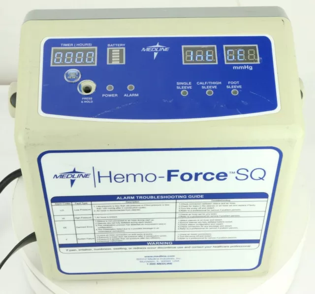 Medline Hemo-Force SQ MDS600SQ Sequential Compression DVT Pump Pneumatic Medline Hemo-Force SQ MDS600SQ Sequential Compression DVT Pump Pneumatic