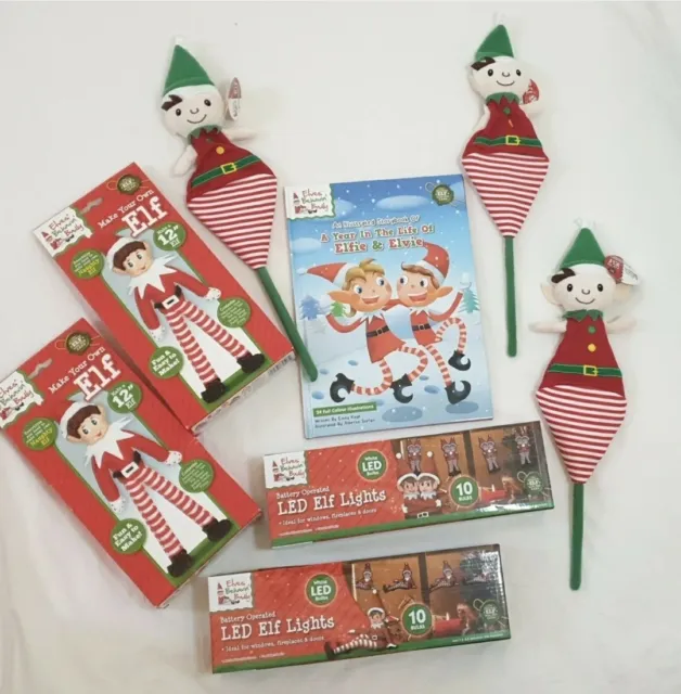 Pacchetto elfi di Natale Behaving Badly libro degli elfi di Natale, luci, pop-up prezzo di ricambio £49,95