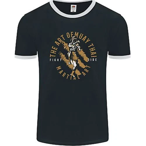 The Art of Muay Thai MMA Mixed Martial Arts Mens Ringer T-Shirt FotL