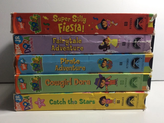 NICK JR. DORA the Explorer VHS lot of 5 tapes! Save the Day!, Fairytale