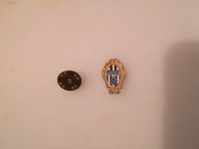 Badge Juventus Original Années 30 - Émaillé, Pied De Fixation, Football Vintage