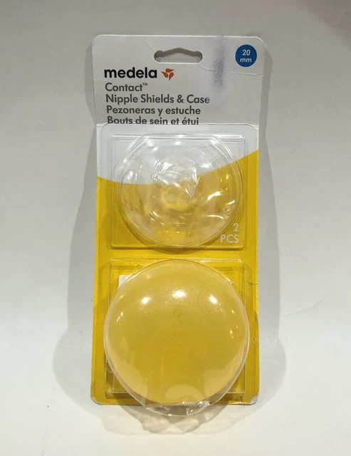 New Medela Contact Nipple Shields & Protective Case 20mm Breast Feeding