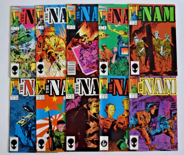 Nam (1986) 79 Issue Comic Run #1-84 Marvel Comics