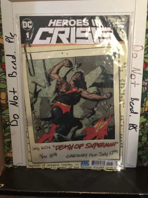 Comic Heroes in Crisis #1 Dead Of Superman Variant. Harley Quinn DC Comics