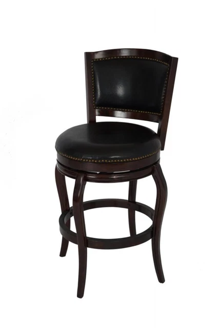 Boraam Harris Hardwood 29" Swivel Bar Stool With Cappuccino Finish 51229